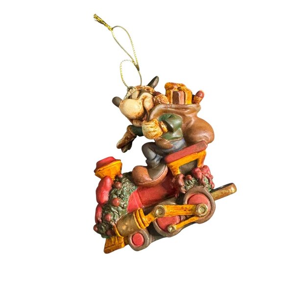 Snowman & Mickey Mouse Holiday Ornaments Set Of 2 Resin Christmas Figurines - Picture 10 of 13